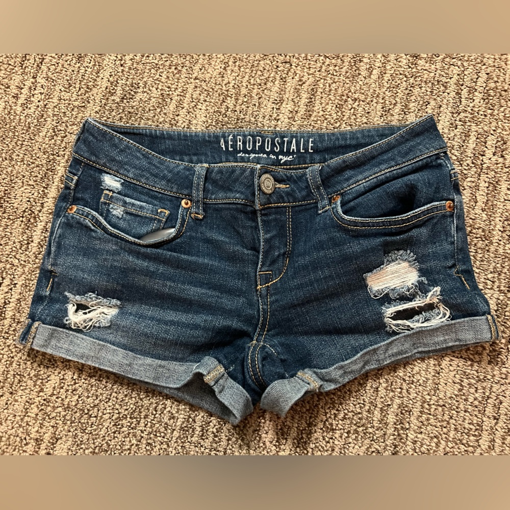size 0, Aéropostale jean shorts